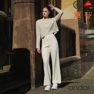[ANDAR]Air Cooling Wide Leggings Pants (Short) Women Clothes korea style Work out clothes Andar Yoga