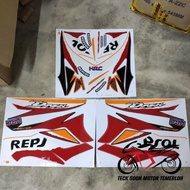 Stiker sticker body stripe cover set (1) honda dash110v1 dash 110 v1 dash110 v1 repsol TBM