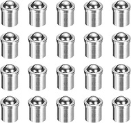 HARFINGTON 20pcs Ball Point Spring Plungers 5x6mm 15N Elasticity Stainless Steel Precision Positioni