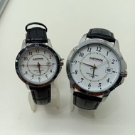 Us Submarine Couple Set Leather Strap Authentic Watch A 002 LD LS/ A 002 MD LS