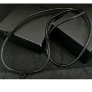 3mm Thickness Black Rubber Three Hooks Amulet Necklace.