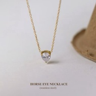 HORSE EYE NECKLACE stainless steel