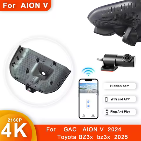 4K HD WIFi Plug and Play KXKJCAR Car DVR Dash Cam For GAC AION V 2024 Toyota BZ3x bz3x 2025 DashCam