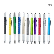 NEX 6 in 1 Multi Tool Pen Gadgets 6 in 1 Multifunctional Ballpoint Pen Set for Men
