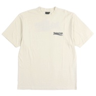 全新未使用BALENCIAGA 22AW 641655 刺繡Logo超大短袖T卹，米白色，XXS碼，葡萄牙製造，正品，男士