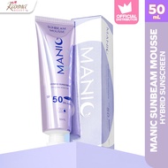 Manic Beauty Sunbeam Mousse Hybrid Sunscreen 50mL | manic beauty sunbeam mousse sunscreen, hybrid su