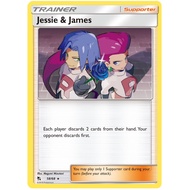 Jessie &amp; James Holo 58/68 Hidden Fates - Pokémon REAL Card TCG Official Card (NM)