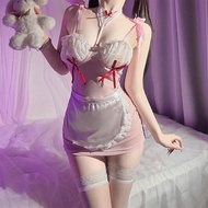 Pakaian gadis bunny cos baju dalam erotik berperanan cos pembantu rumah nampak terus seksi seksi pak