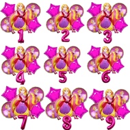 New Tangled Rapunzel rolled up Princess Foil Balloons Set Cartoon Girls Birthday Party Decoration Su