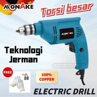 LIMITED EDITION !! TORSI BESAR Mesin Bor Listrik 10mm Bolak Balik Electric Drill MONAKE TOOLS