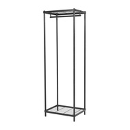 HomePro ตู้เสื้อผ้า 2 แผ่นชั้น  LINEAR LN-WR60-1 60 ซม. สีดำ แบรนด์ PLIM