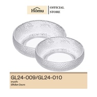 Homu Glass Bowl Salad Plate For Serving Food And Snacks Clear Round Shape Available In 2 Sizes Produ