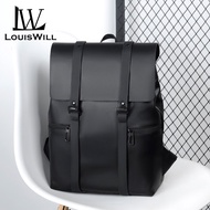 LouisWill Men Backpack Trendy Stylist Laptop Notebook Backpack Waterproof Travel Backpack Business B