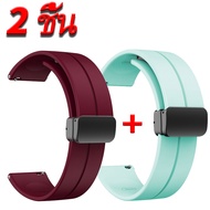 2ชิ้น สายนาฬิกาข้อมือ หัวเข็มขัดแม่เหล็ก สําหรับ Xiaomi Mi Band 8 9 Pro สายนาฬิกาข้อมือซิลิโคน For X