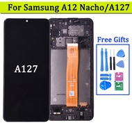 6.5" For Samsung A12 Nacho A127 LCD with frame Touch Screen Digitizer LCD For Samsung SM-A127F A127F/DS Display