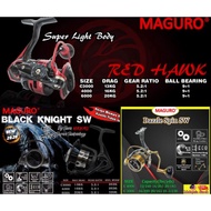 Clearance Stock!! Lowest Price Guaranteed Maguro Red Hawk / Dazzle Spin / Black Knight Reel SW Saltwater Series