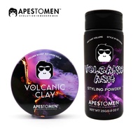 Combo Sáp Apestomen Volcanic Clay và Bột Tạo Phồng Volcanic Ash