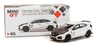 微影 - MINI GT Honda Civic Type R (FK8) Championship white w/ Carbon Kit &amp; TE37 Wheel (RHD) (AMGT00065-R)