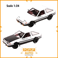 MiniAuto 1:24 Toyota AE86 - Black Hood / White Hood