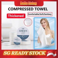 🌸[SG STOCK]💧Disposable Towel  Travel Towel and Disposable Bath Towel /70cm x 140cm/ Disposable Robe Cotton Travel Towel