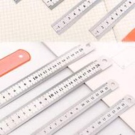 10pcs/1pc Student Ruler 30cm 20cm 15cm Straight Ruler Stainless Steel Measuring Ruler Standard For D