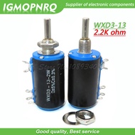 2PCS WXD3 13 2W 2.2K ohm WXD3 13 2W 2K2 Rotary side Rotary Multiturn Wirewound Potentiometer IGMOPNR