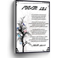 Psalm 121 Canvas Wall Art I Lift Up My Eyes Bible Verse Poster Baptism Gift Stretched and Framed Rea