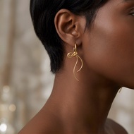 Fashion Bow Stud Earrings for Woman Tassel Gift Jewelry