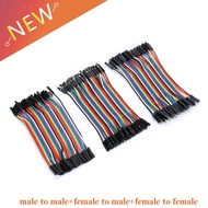 120pcs 40P 10cm Male To Male, Female To Male, And Female To Female Jumper Wire Connector Breadboard 