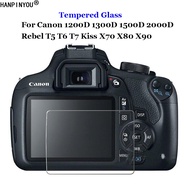 For Canon EOS 1200D 1300D 1500D 2000D Rebel T5 T6 T7 Kiss X70 X80 X90 Camera Tempered Glass 9H 2.5D LCD Screen Protector Explosion-proof Film Toughened Guard