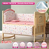 Tempat tidur kayu solid multifungsi / tempat tidur bayi / tempat tidur anak / Baby Tempat tidur ayun