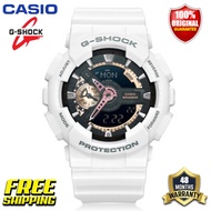 Original G-Shock GA110 Men Sport Watch Japan Quartz Movement Dual Time Display 200M Water Resistant Shockproof and Waterproof World Time LED Auto Light Sports Wrist Watches with 4 Years Warranty GA-110RG-7ADR (Free Shipping Ready Stock)