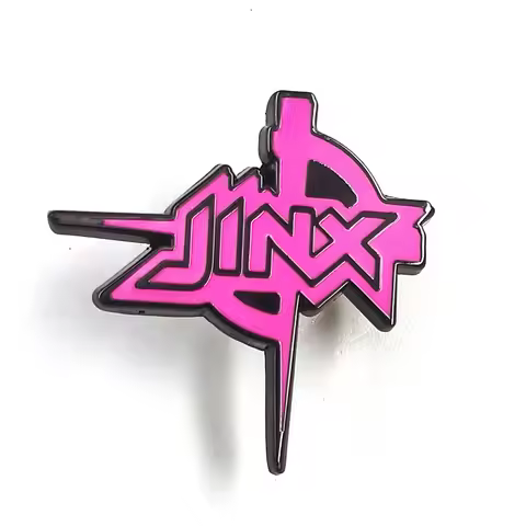 LOL Jinx Arcane Brooch Colorful Cartoon Character Logo Enamel Pin Violent Lori Creative Peripherals 