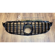 Mercedes Benz W205 Facelift FL 2019 GT Front Grill Grille Gloss Black