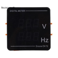 Upgraded Digital Voltmeter Frequency Panel Voltage HZ-Tester AC50-500V 10-99.9HZ Red-Digits Display