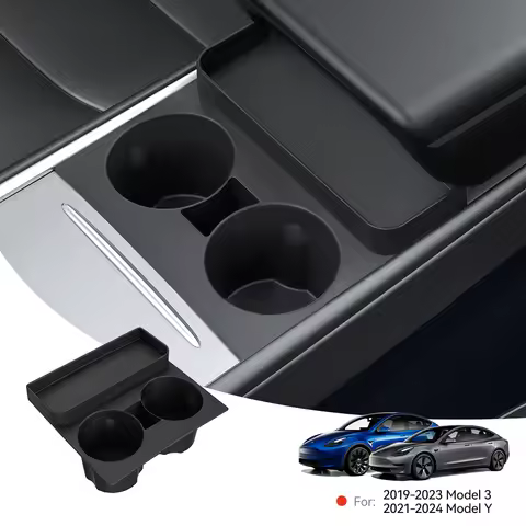YZ For Tesla Model Y Model 3 Silicone Storage Cup Holder Car Central Control Water Cup Holder Storag