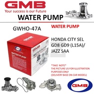 GMB BRAND WATER PUMP - GWHO-47A HONDA CITY SEL  GD8 GD9 (L15A)/ JAZZ SAA