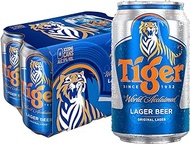 Tiger Lager Beer Can, 6 x 320ml