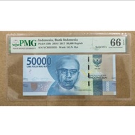 PMG 66 EPQ INDONESIA 50000 RUPIAH 2016 2017 DJUANDA PICK 159b Solid 5