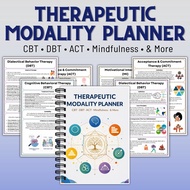 TEMU 1pc Therapy Planner | Counseling Prep, Mental Health Skills Tools, Cbt Dbt Action Mindfulness I