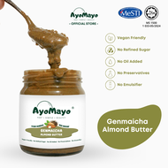 AyoMayo Genmaicha Almond Butter - Halal | Low Sugar | Vegan