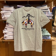 BROOKS BROTHERS Men's Short-sleeved Back LOGO Print Casual T-shirt Men