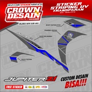 Jupiter Z1 Sticker Striping Transparent Racing Variation Semifull Jupiter Z1 Sticker Diasil Motif - 