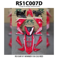 Rapido Coverset cover set (sticker Tanam) RS150 RS150R V1 Winner 150 (33) COLOUR : White / Red