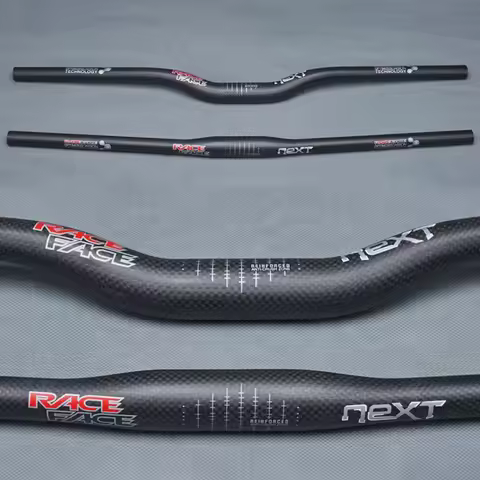 RaceFace Next Matte 3K Carbon Fibre Bike Mountain Bicycle MTB Handlebar Horizontal / One-shaped Hand