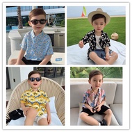 Boys T Shirt Summer Children Clothing Cotton Breathable Kids Hawaii Shirt Beachwear Shirt Soft Casua