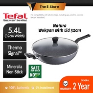 Tefal Natura Deep Wokpan with Lid 32cm Non Stick | B22494 (Set Alat Memasak Kuali Periuk Alat Memasa