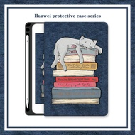 For Huawei Matepad Pro 10.8 11 Air 11.5 2023 Case with Pencil Holder Shockproof Tri-fold Clear Huawei Mediapad M6 T5 M5 Lite 10.1 Cover for Matepad 10.4 2022 2020 T10 T10s SE Case