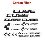 Cube Racing Sticker Cycling Carbon Fiber Decals Kits Vinyls Bike Art Decor CUBE Bicycle Frame Stickers Decals Cycling DIY Stickers Decoration