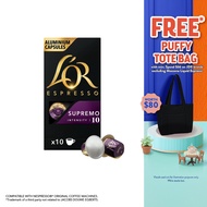 L’OR Espresso Supremo Intensity 10 Coffee Capsules- Compatible with Nespresso®* Original Coffee Mach